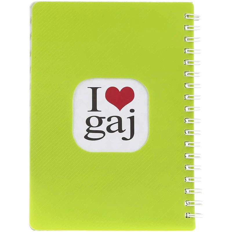 دفترچه یادداشت 60 برگ گاجکو طرح I love Gaj